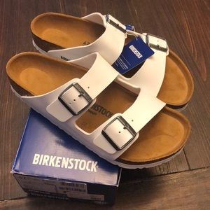 NWT white Birkenstock. Never been worn.